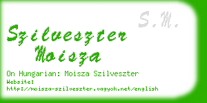 szilveszter moisza business card